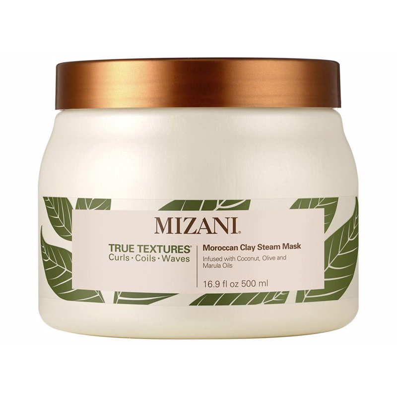 MIZANI True Textures Moroccan Clay Steam Mask Deep Conditioning Curls Curly Hair Tight Coils Coily Natural Hair Textured Texture