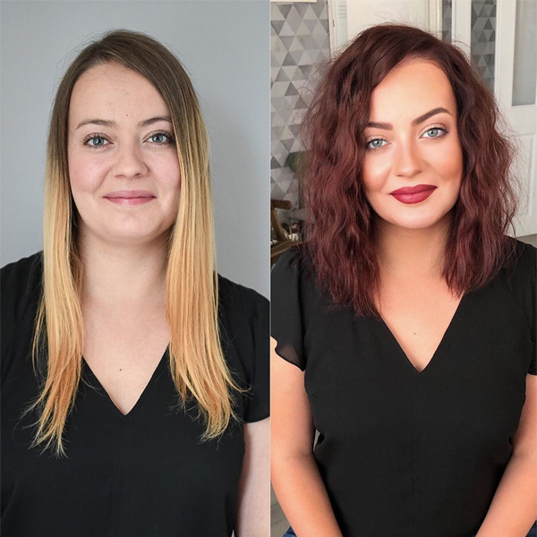 Blonde To Rich Red Transformation Martina Odstrčilová @studio_marteena Formula How To Oolaboo