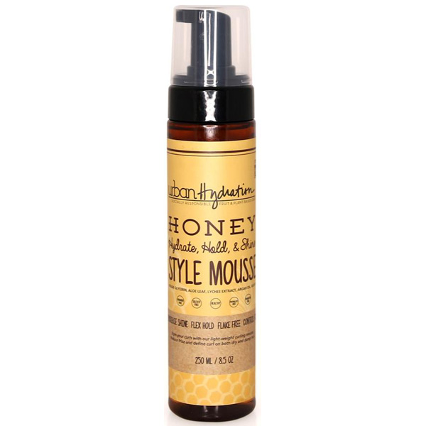 Urban Hydration Honey Health & Repair Curl Mousse Flexible Flake Free Hold Long Lasting Defintion Shine Without Crunchiness