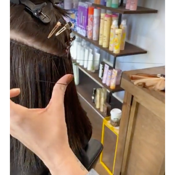 How To Apply Hybrid Weft Hair Extensions Donna Bella For Chemical Free Highlights Balayage