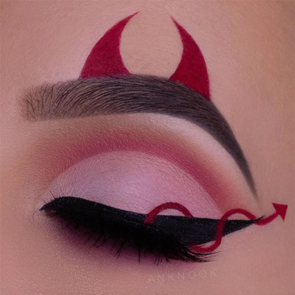 10 Easy Halloween Makeup Looks To Wear With A Mask Eyes Eye Shadow Eyeliner 2020