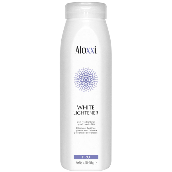 Aloxxi White Lightener Dust Free Up To 7 Levels Of Lift Silk Proteins Olive Oil