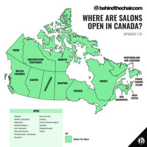 Canada Salon Reopening Map: Check Your Province's Status Here!