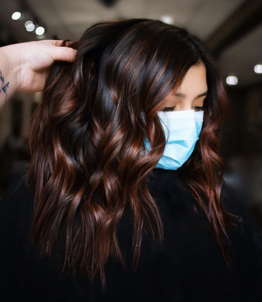 Trending Now: Cinnamon Red Balayage Hair Color