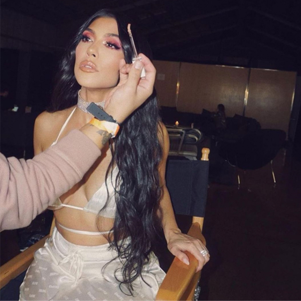 kourtney kardashian kylie jenner celebrity hair extensions stylist priscilla valles tips glam seamless keratin fusions hand tied tape-in extensions
