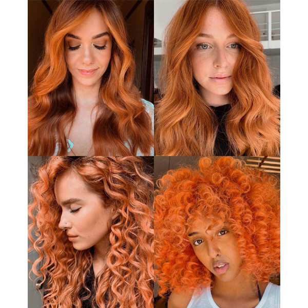 2021 biggest hair color trends summer blondes dip dye colorful y2k streaks bronze balayage