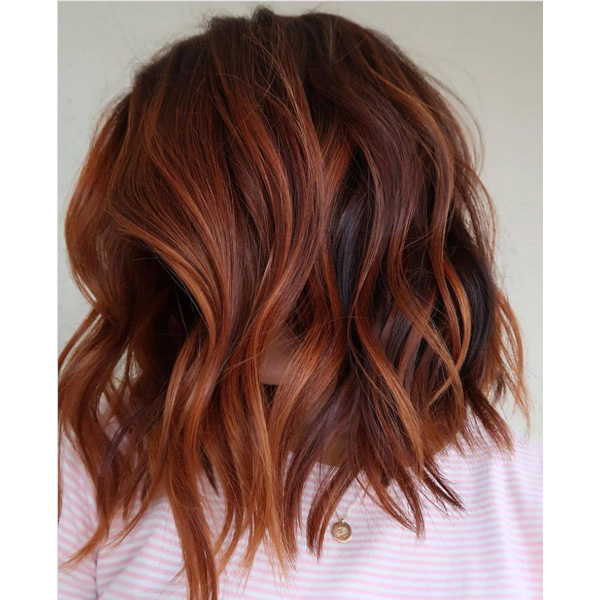 fall 2021 hair color trends pumpkin spice hair