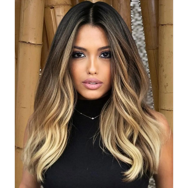 fall 2021 hair color trends golden blonde balayage