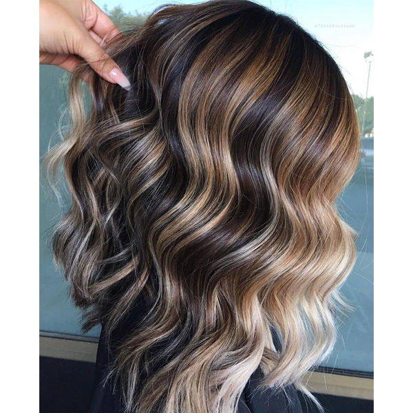 fall 2021 hair color trends coffee caramel toned hair dimensional brunette