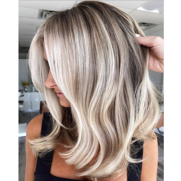 fall 2021 hair color trends bright blonde depth natural shadow root