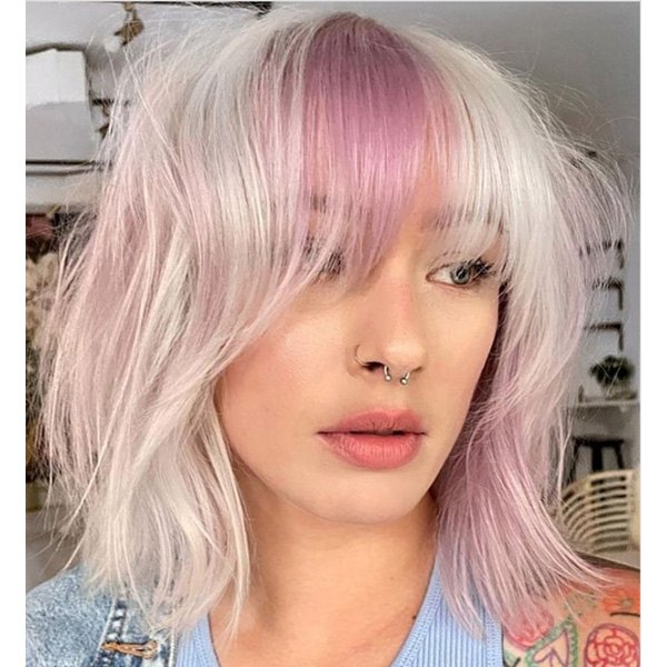 fall 2021 hair color trends color block