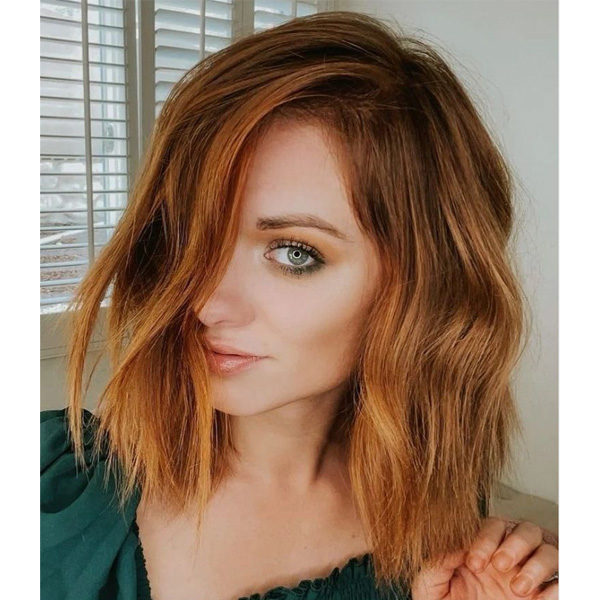 fall 2021 hair color trends golden warm balayage copper PUMPKIN ORANGE SPICE