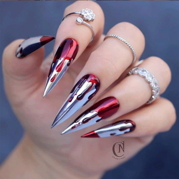 halloween nail art