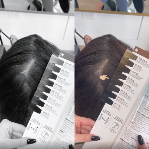 how to color match + choose the correct gray coverage formula joico lumi10