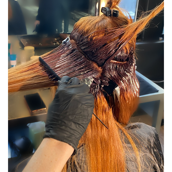 red hair color tips avoid browning out or hot neon roots how to formulate ruskin10 10 minute color shades @lgibsoncolorist