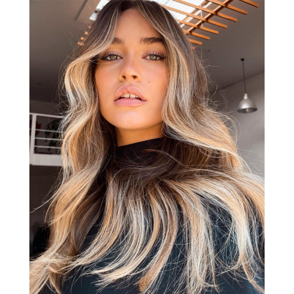 winter 2021 hair color trends smoky dimensional bronde blonde highlights