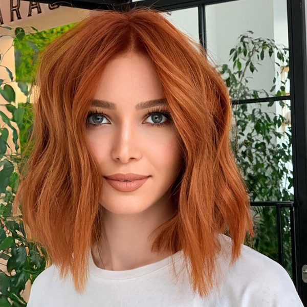 winter 2021 hair color trends copper warm red tones