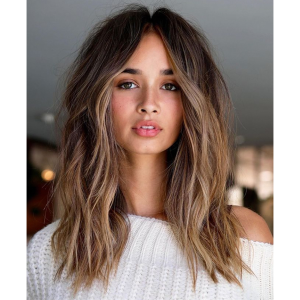 winter 2021 hair color trends expensive brunette face framing highlights