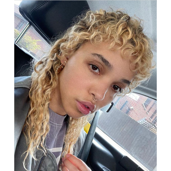 winter 2021 hair color trends golden blonde curly hair fka twigs