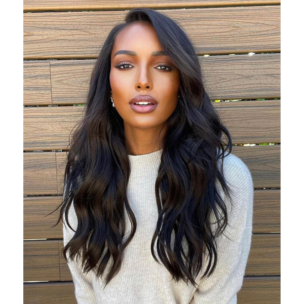 midlength texturized layers jasmine tookes 2022 hair trend forecast predictions celebrity stylists best haircut trends
