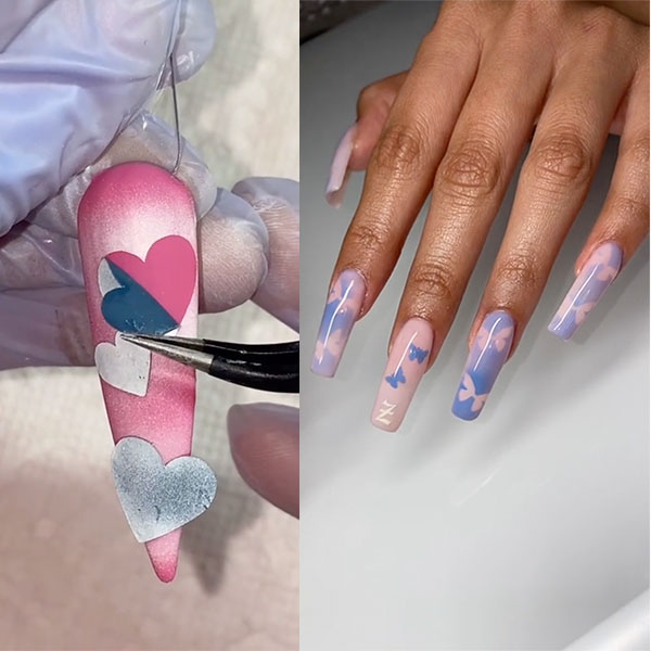 Airbrush Nail Art This Throwback Trend Is Making A Comeback