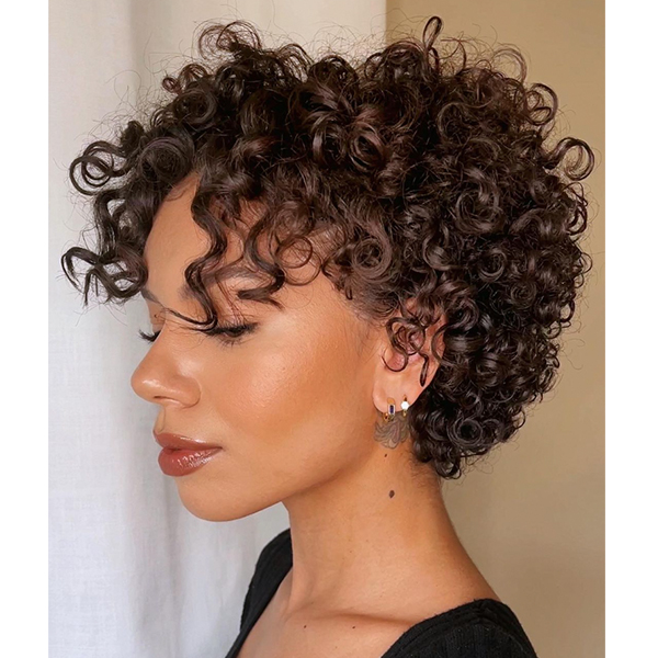 Short Curly Party Girl Hair (Black & Platinum)'s Code & Price