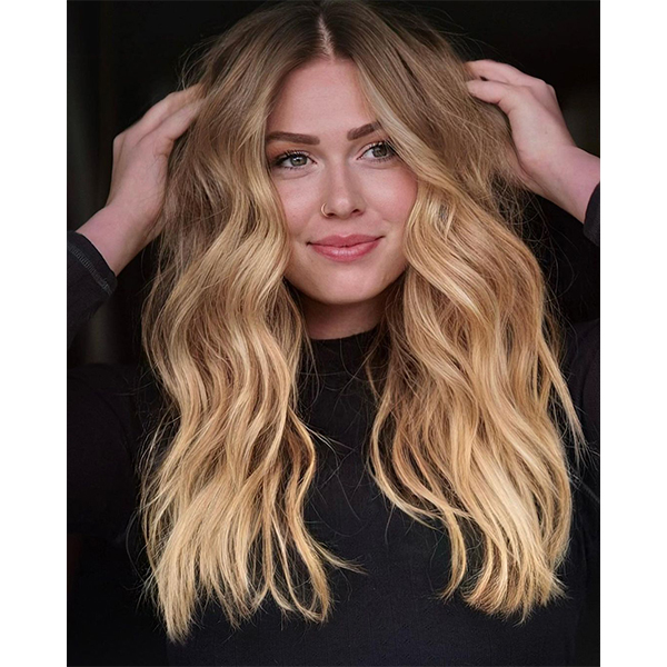 warm honey blonde teddy bear bronde trend trending hair color tutorial how to steps quin gable hairbymickk mick lewis the craft collective