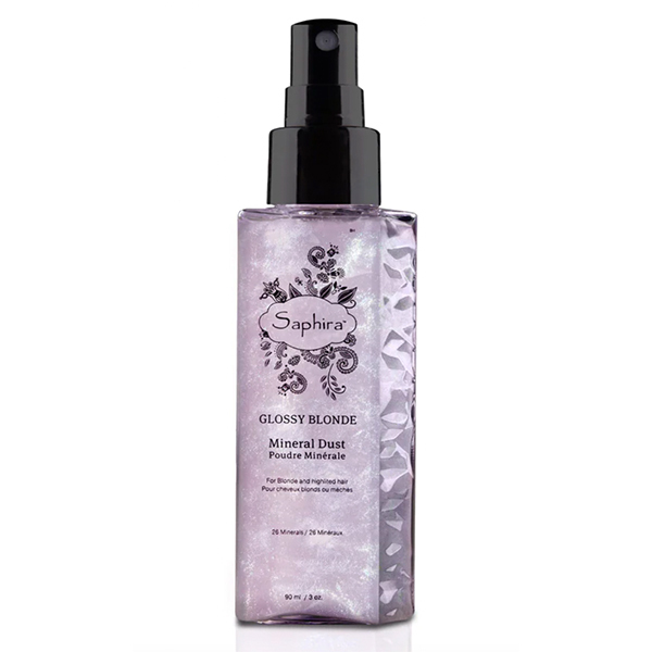 saphira hair mineral dust shine spray for glossy blondes