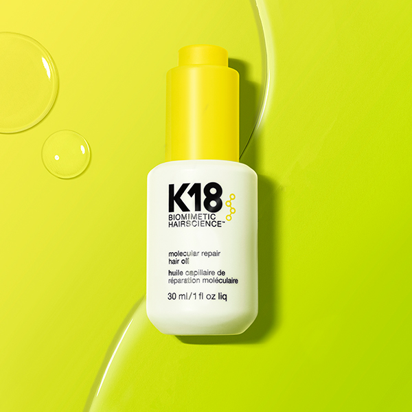 k18 molecular repair hair oil new product launch