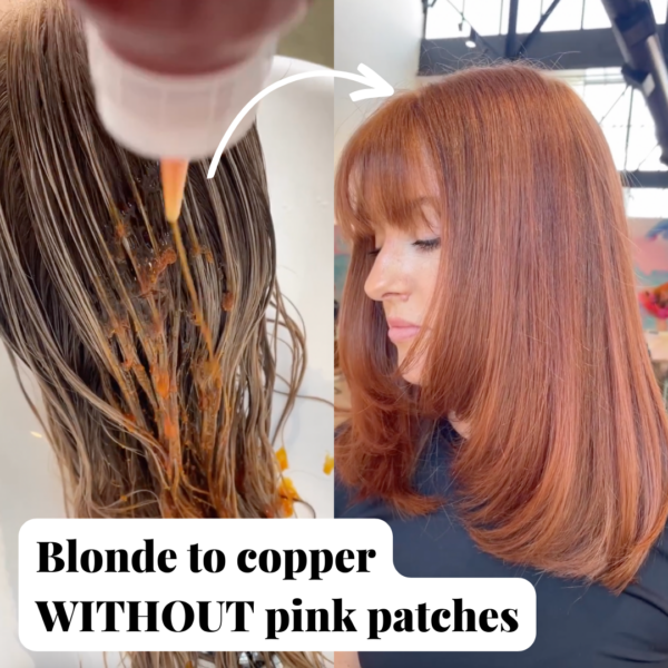 blonde to red transformation