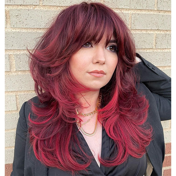 cherry cola hair color haircolor trends trending colors red burgundy rose