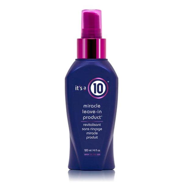 it's a 10 benefits miracle leave in spray detangler heat protectant