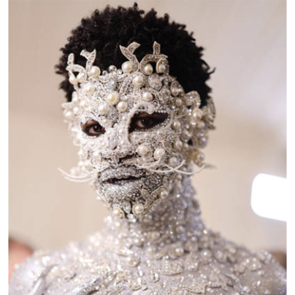 lil nas x crystal cat hydrated natural curls at the 2023 met gala ball new york theonlycm123 coree moreno