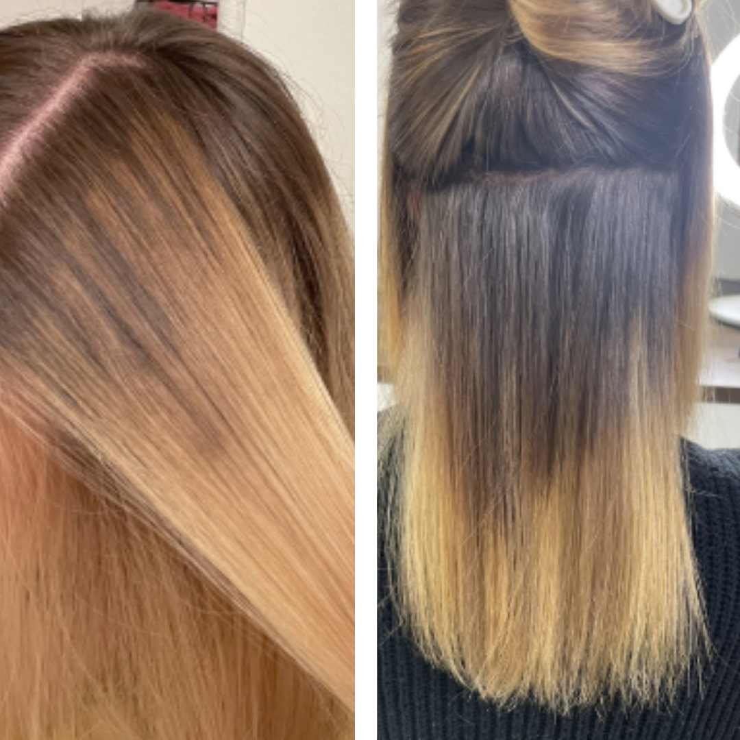 how to do a corrective color with extensions