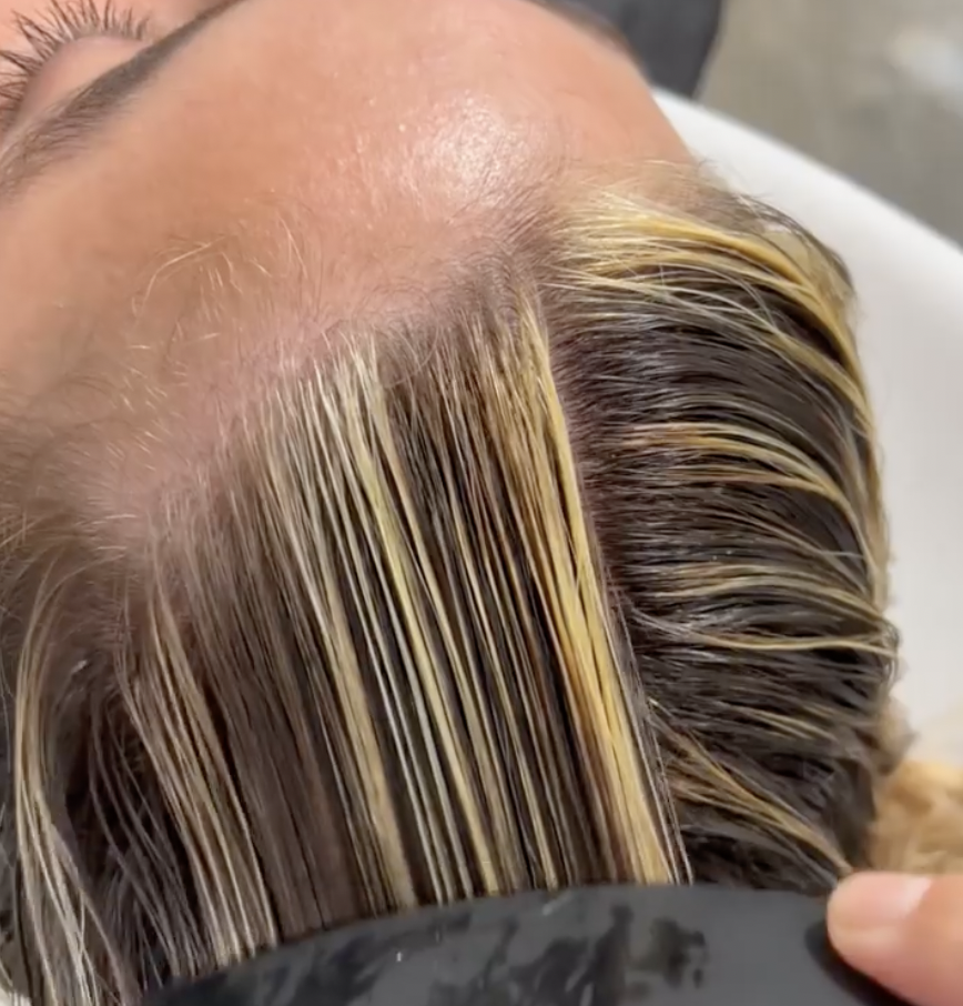 how to balayage fringe