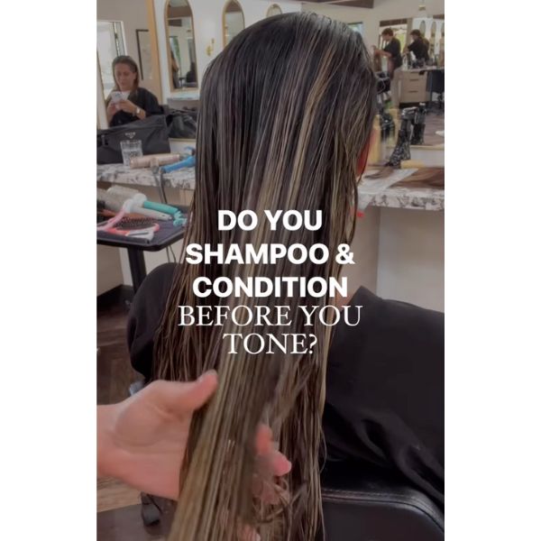 should you shampoo and condition before you tone? easy detangling even out porosity schwarzkopf professional