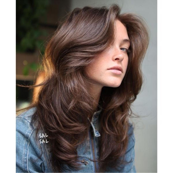 2023 trending hair haircuts layered cut long layers butterfly supermodel 90s