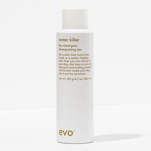 evo water killer dry shampoo product information styling spray