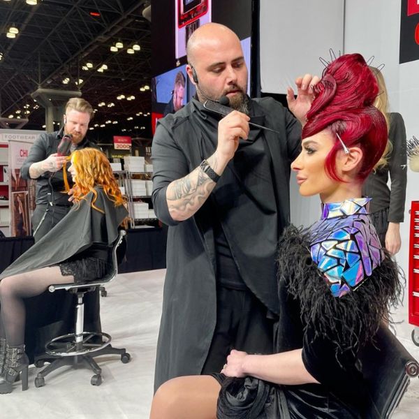 Mego Ayvazian Farouk Inc Vice President of Education and Shows at International Beauty Shows 2023 in NYC New York City