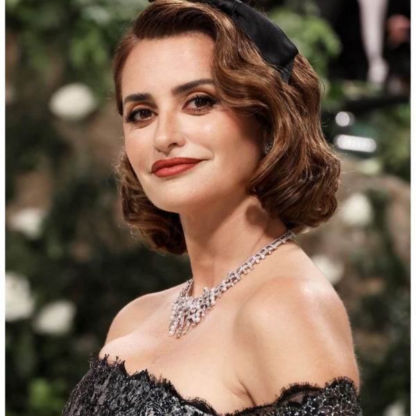 Penelope Cruz at 2024 Met Gala hair color by Matt Rez