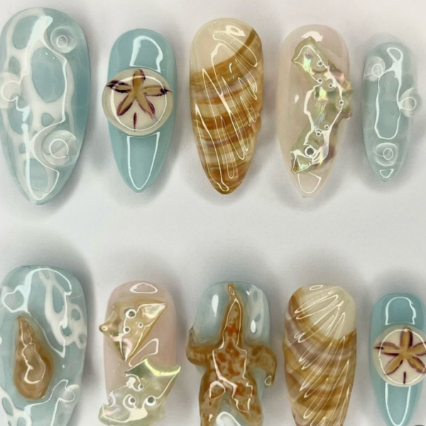 seashell nails