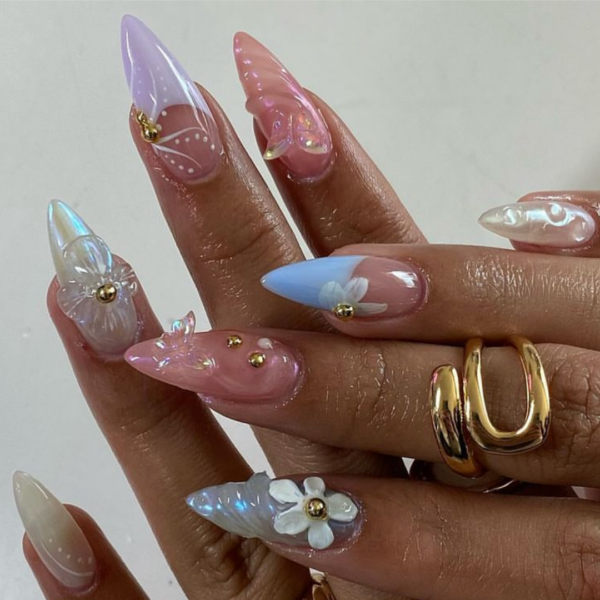 seashell nails