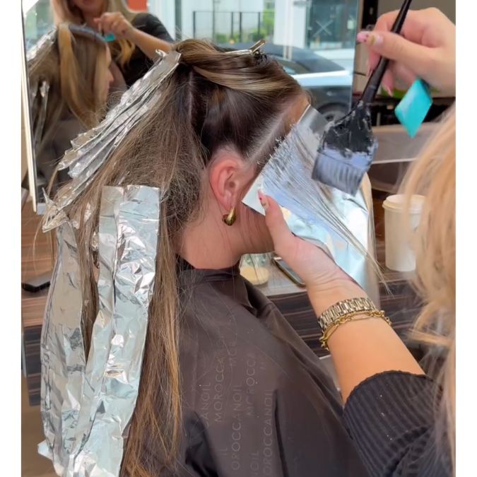 how to achieve expensive blonde timeless warm toning formulas teasylight foils quiet luxury hair blonde angel blonde creamy blonde with moroccanoil hair.by.suzi suzi angelina