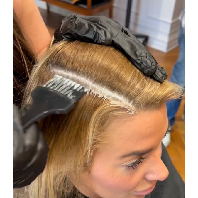 merikateoconnor Papaya Copper Toner on Blonde Hair Color Formulas John Paul Mitchell Systems The Demi Ginger Spice Glosses Warm Balayage for Fall