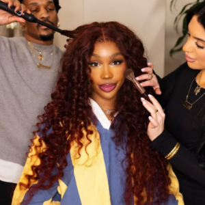 Sza's Super Bowl Look: Get Her Cherry Vinyl Curls-img