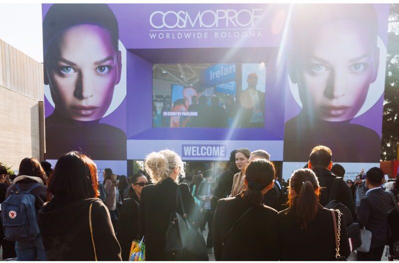 cosmoprof bologna worldwide 2025 hair trade show outside entrance
