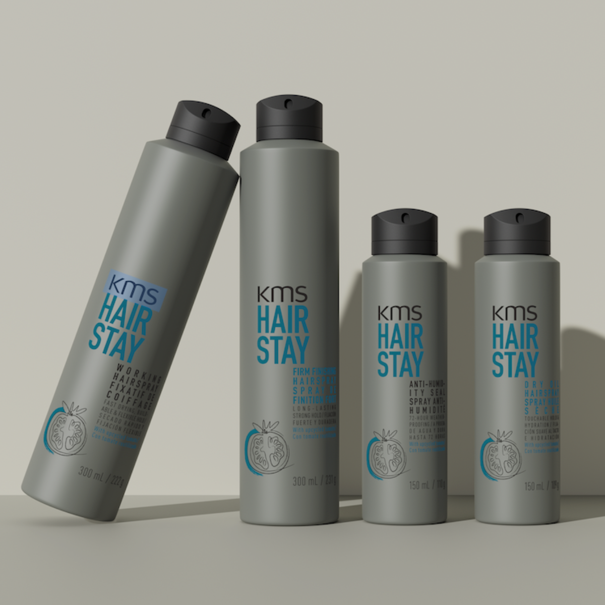 kms hairstay product line on display