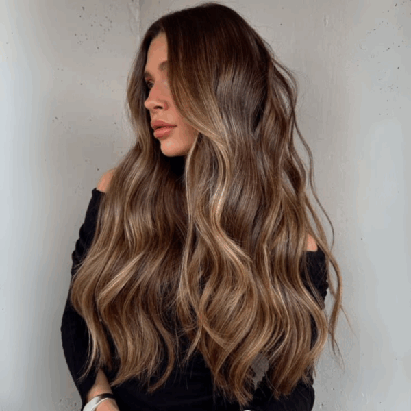 soft waves nude latte brunette