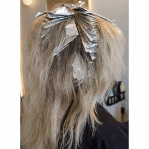 hair in foils 