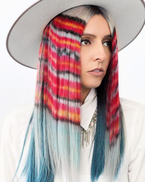 Unconventional Color finalist entry by hairstylist @bohobrushed for the 2019 #ONESHOT Hair Awards Hot Shot